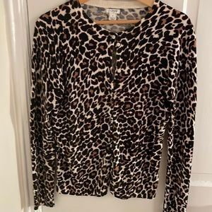 Women’s J Crew Animal Print Cardigan